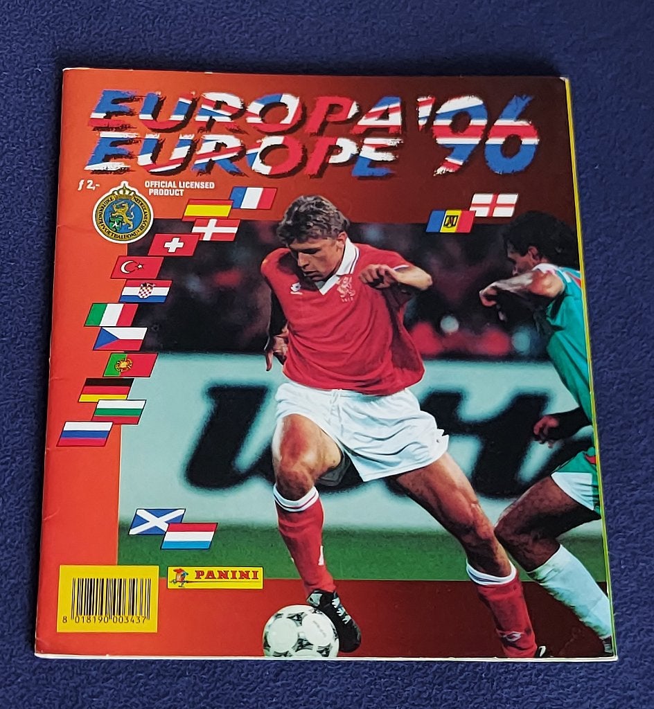 Panini sticker album voetbal " EK Euro 1996 " - Volledig -, Enlèvement ou Envoi, Comme neuf, Affiche, Image ou Autocollant