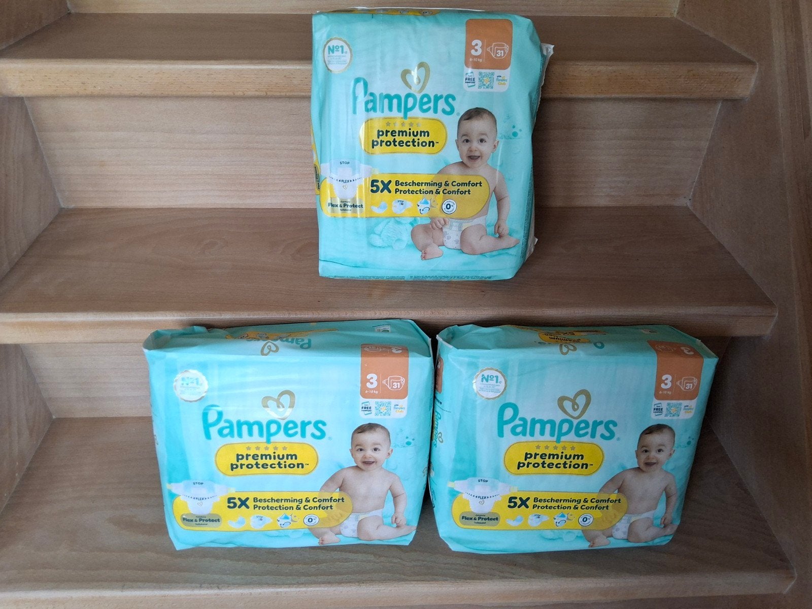 Pampers maat 3 nieuw 3 stuks, Enlèvement ou Envoi