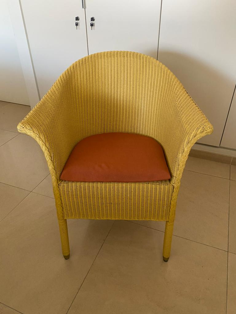6 Rieten stoelen Lloyd Loom, Ophalen, Riet of Rotan, Vijf, Zes of meer stoelen