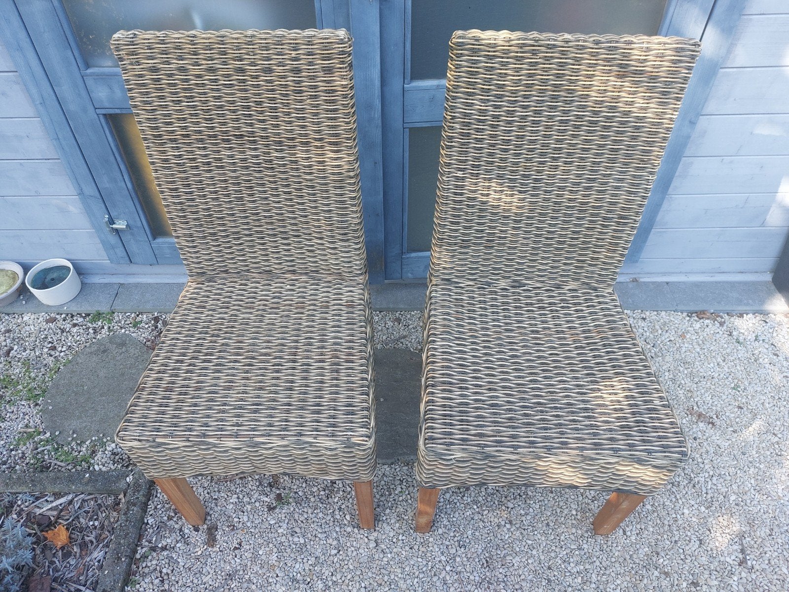 2 stoelen, Ophalen, Gebruikt, Rotan