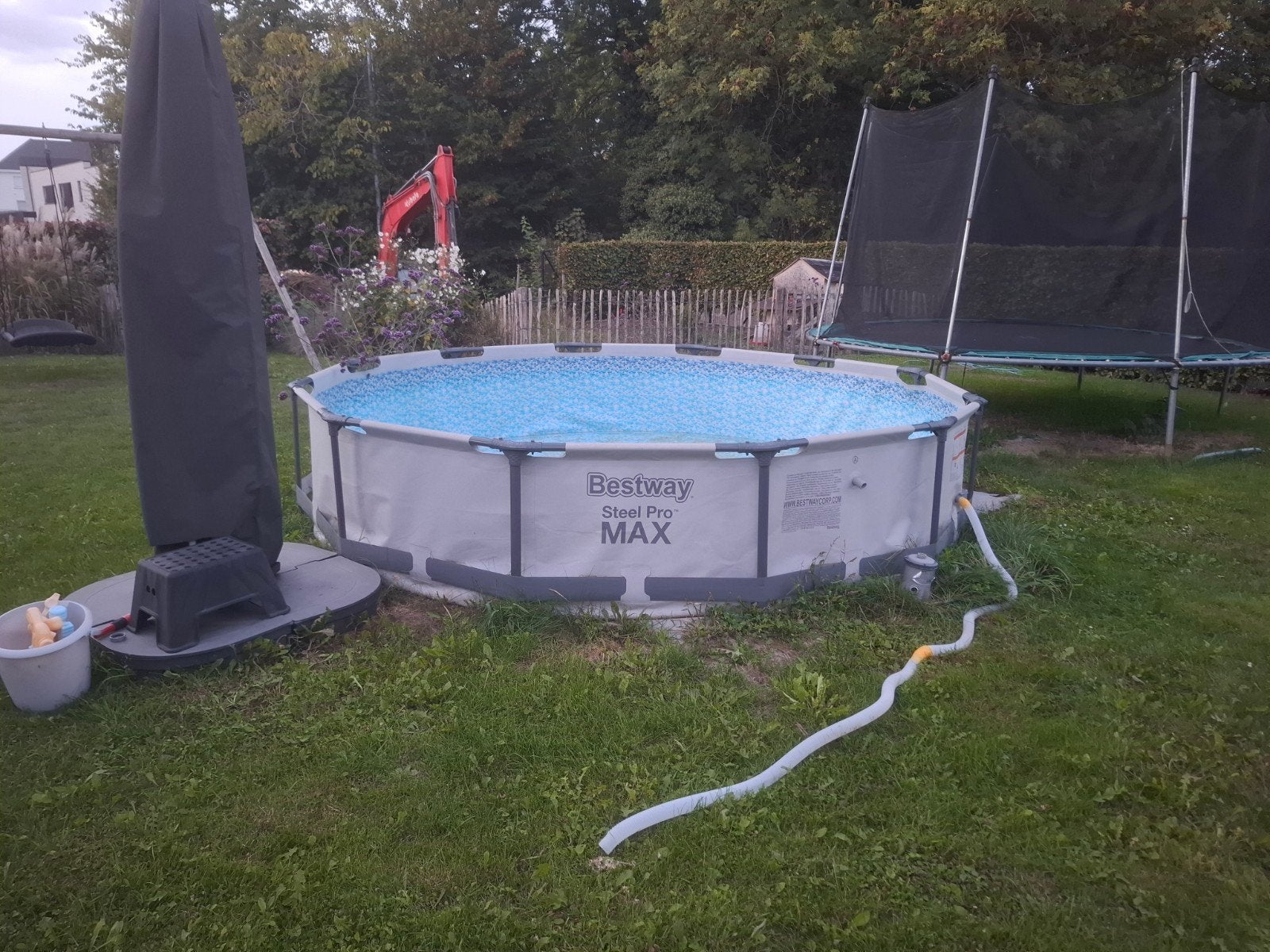Steel Pro MAX bovengrondse ronde set van 366x76 cm, Ophalen, Rond