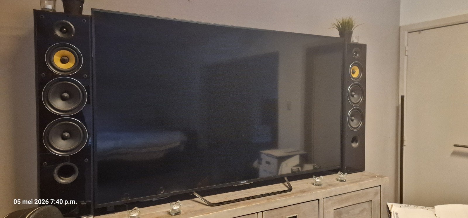 Sony tv 75 inch met Denon surround system., Enlèvement, Sony
