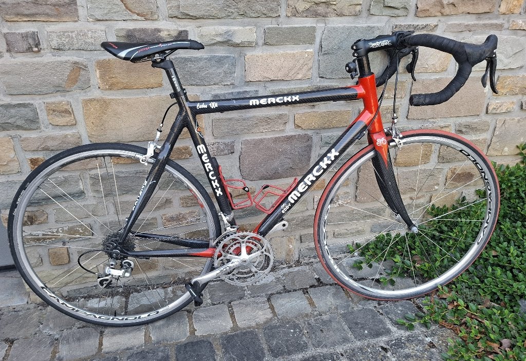 Merckx-fiets, Fietsen en Brommers, Fietsen | Racefietsen, Ophalen, Gebruikt, Carbon, Heren