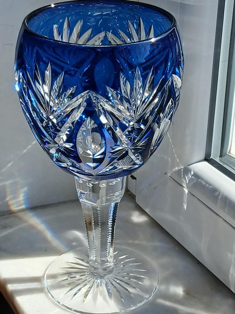 vase de mariage ou calice val saint lambert signe, Ophalen of Verzenden