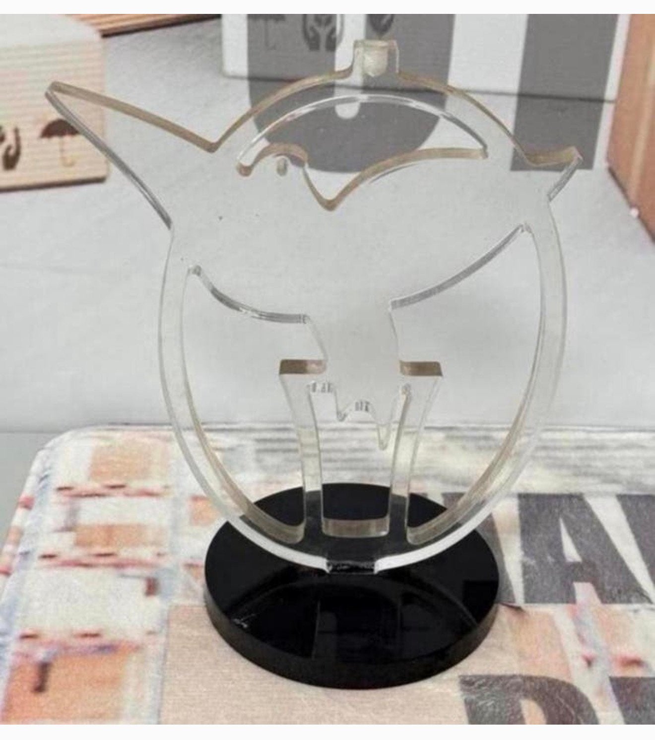 Trophée en acrylique oiseaux XL transparente, art moderne, Enlèvement ou Envoi