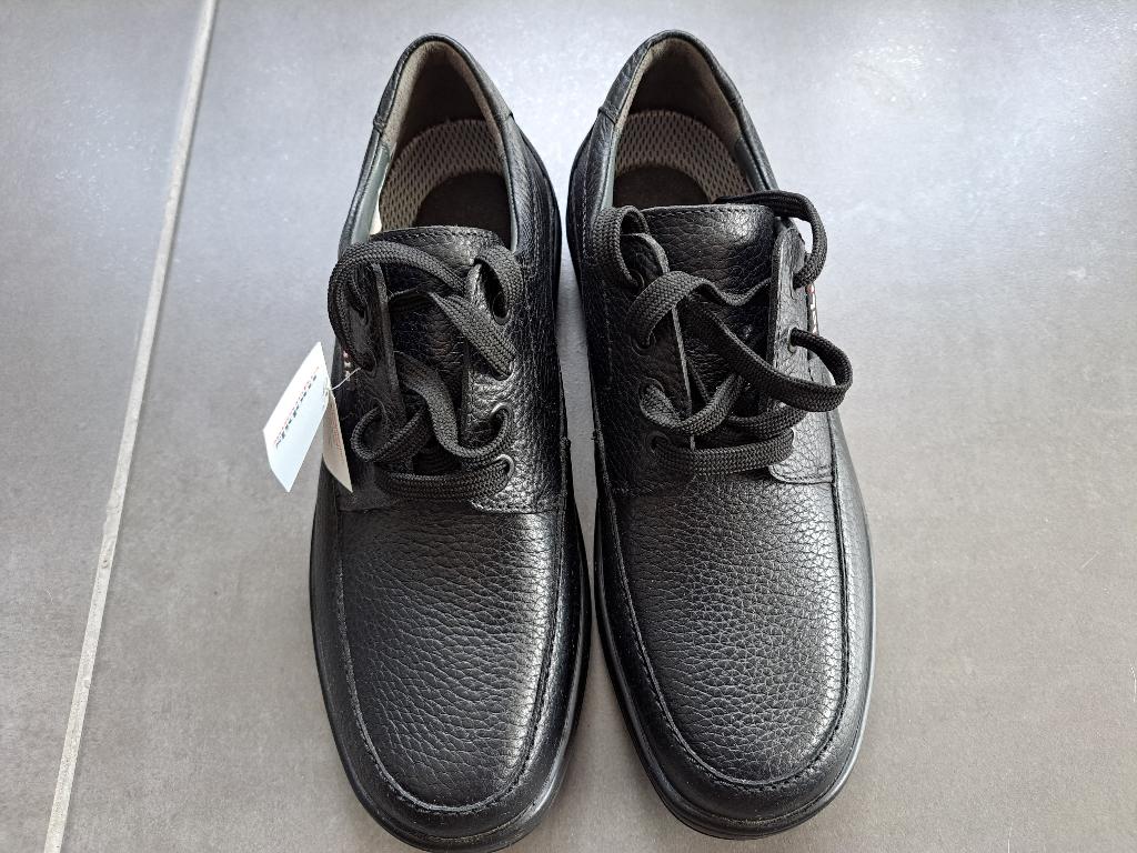 Zwarte lederen schoenen heren, Neuf, Chaussures à lacets, Enlèvement, Mephisto