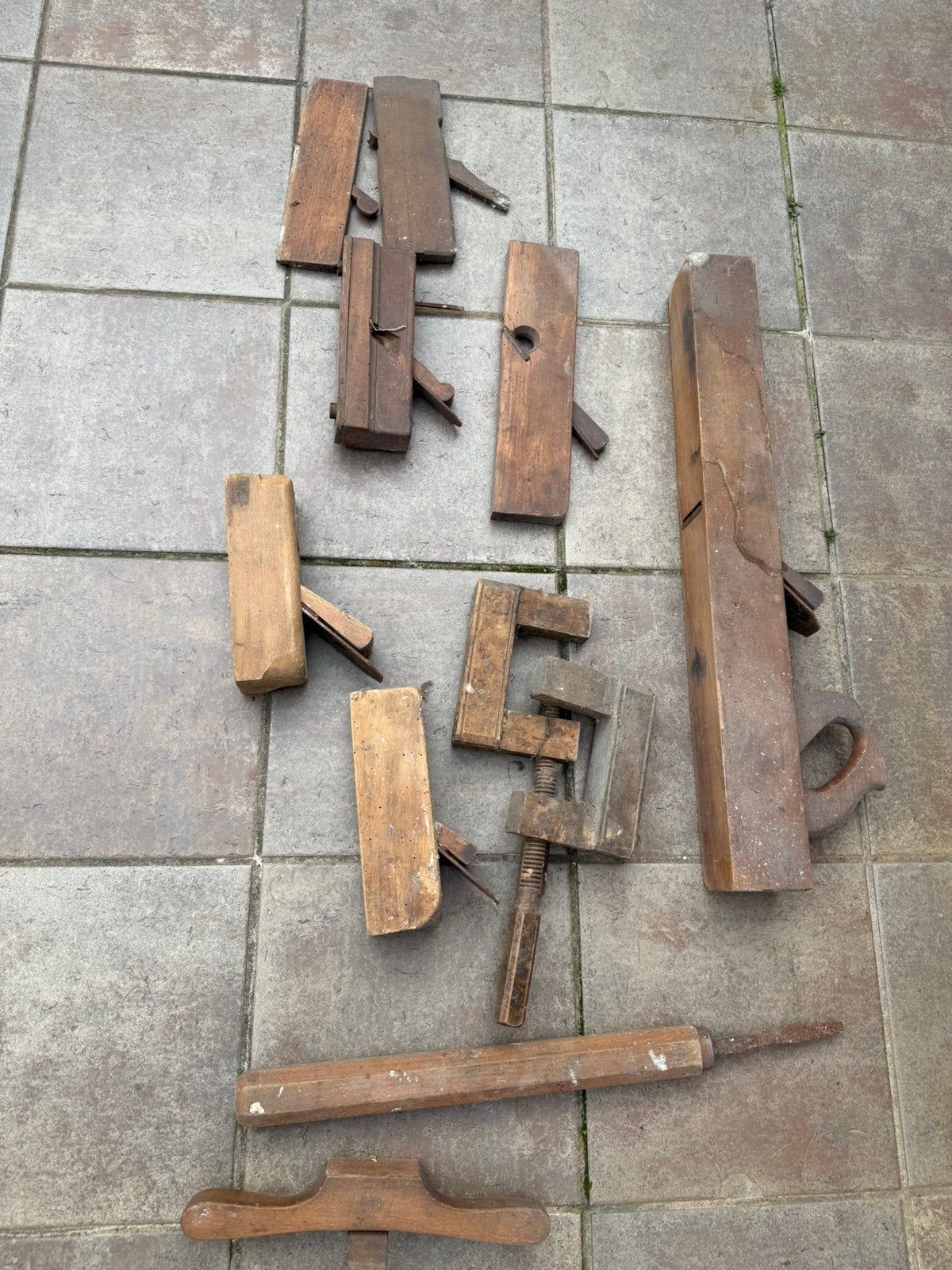Antiek timmermansgereedschap Peugeot Frères houten schaven, Antiek en Kunst, Ophalen