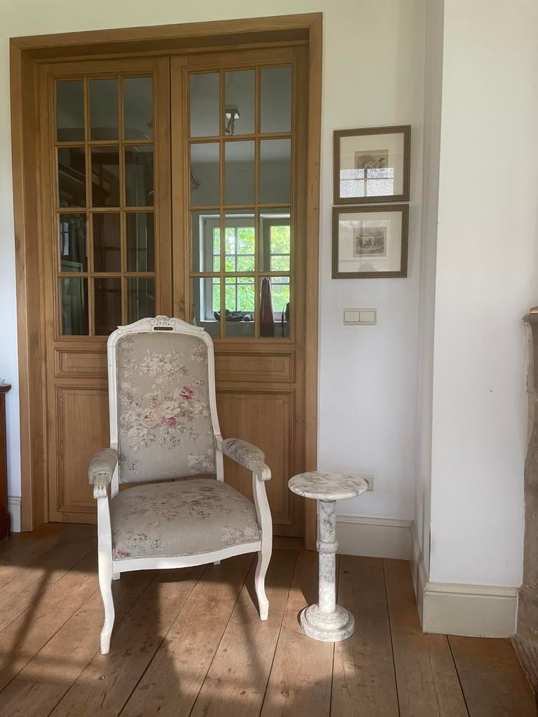 Romantische bergère / fauteuil Louis XV stijl, Antiek en Kunst, Ophalen