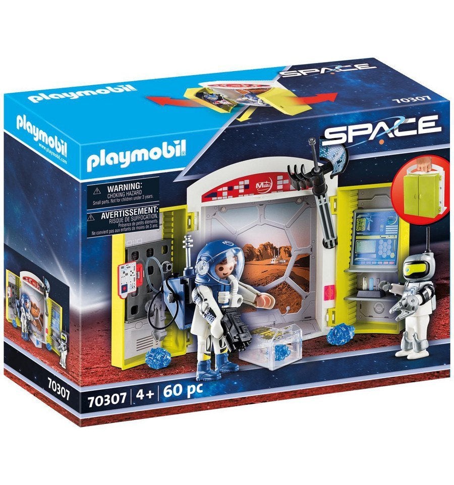 PLAYMOBIL SPACE Speelbox Ruimtestation nieuw, Ophalen of Verzenden, Nieuw, Complete set, Gebouw