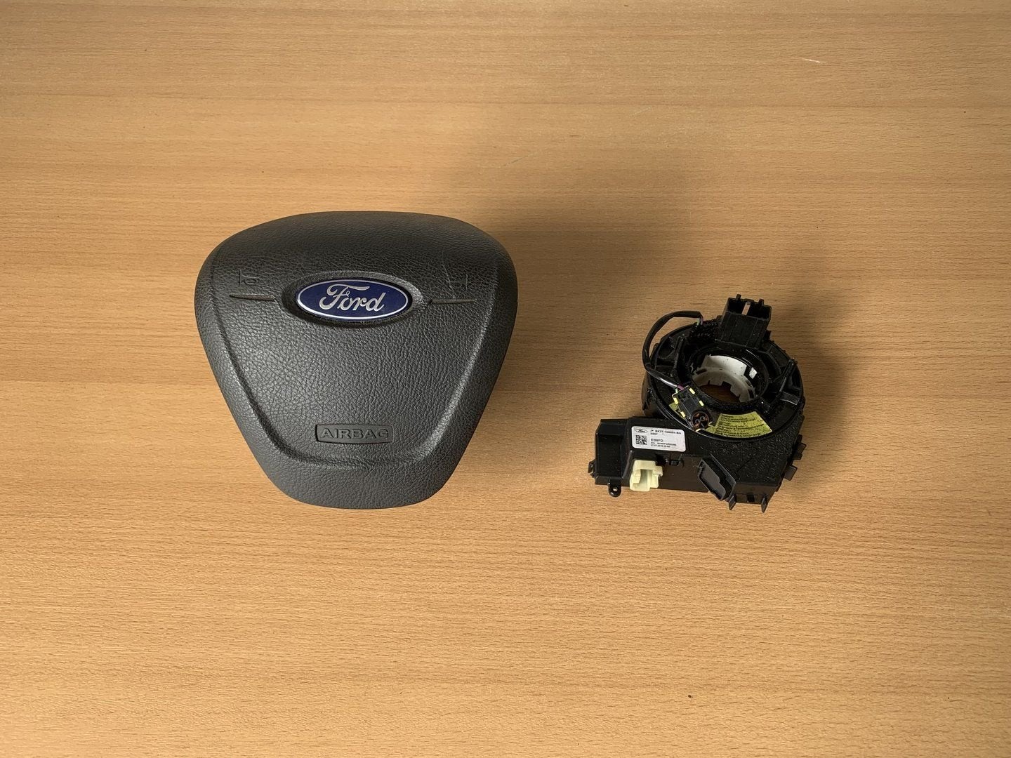 airbag + airbagring ford transit / custom 2012 - 2019 stuur, Gebruikt, -, -, Ophalen of Verzenden