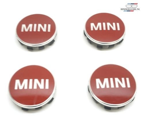 Mini naaf embleem logo set velg 56mm chillired nieuw 3613235, -, Origine de la pièce connue, -, -