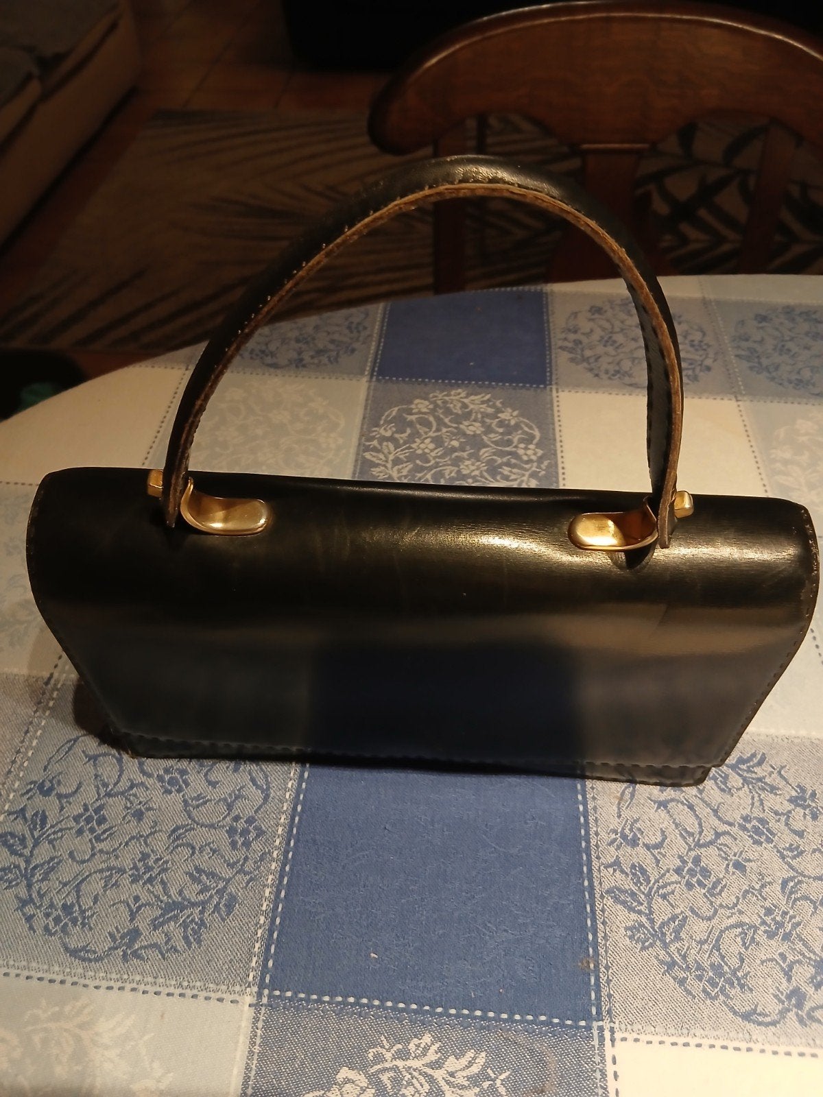 sac Delvaux, Enlèvement, Comme neuf, Noir, Sac à main