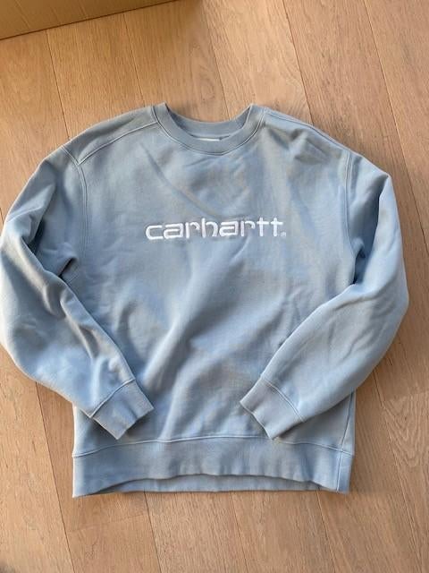 Sweater Carhartt - licht blauw/wit -XS, Ophalen of Verzenden, Zo goed als nieuw, Overige maten, Blauw