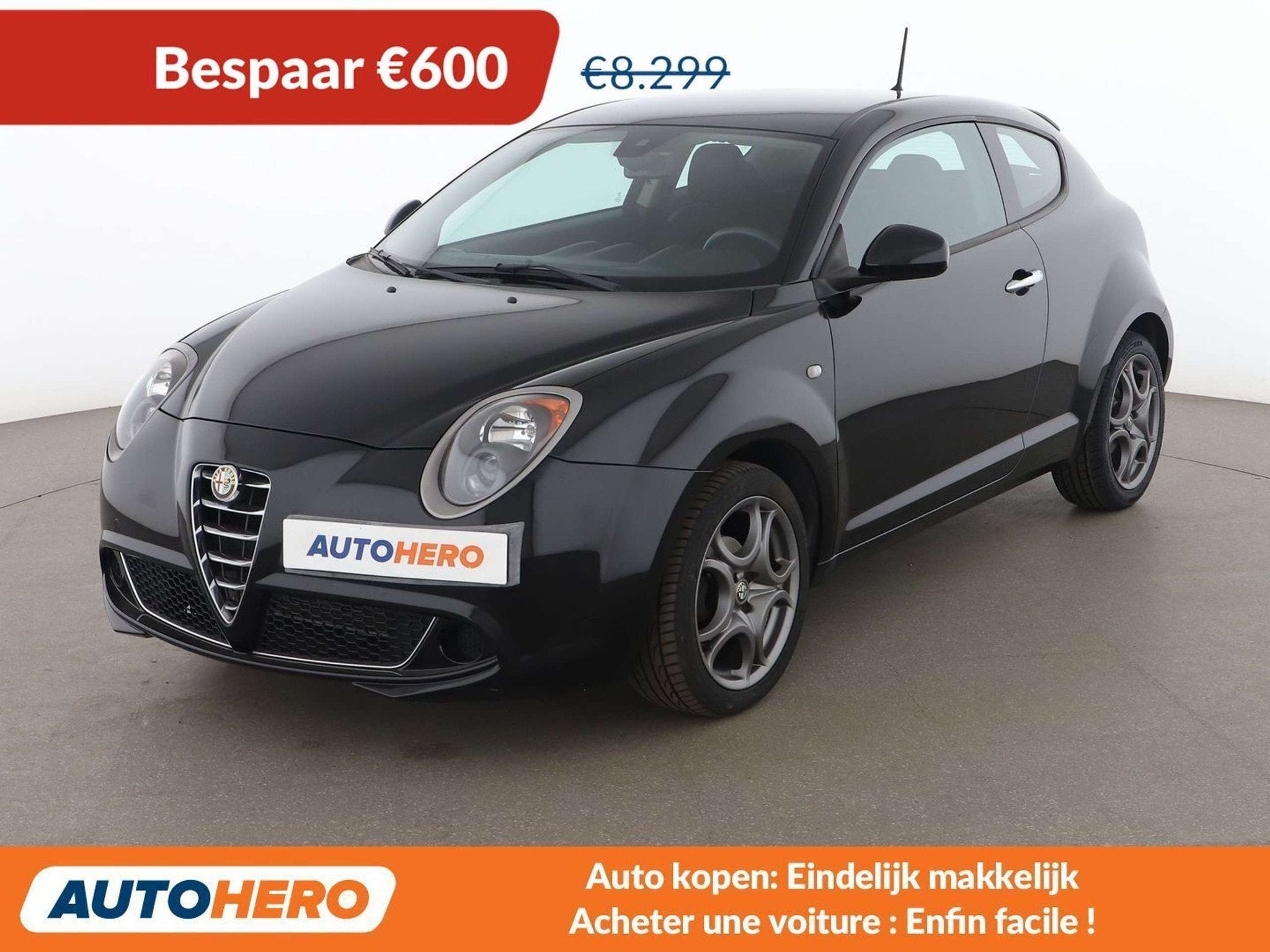 Alfa Romeo MiTo 1.4 Impression (bj 2016), Auto's, Alfa Romeo, Stof, Gebruikt, Zwart, Zwart