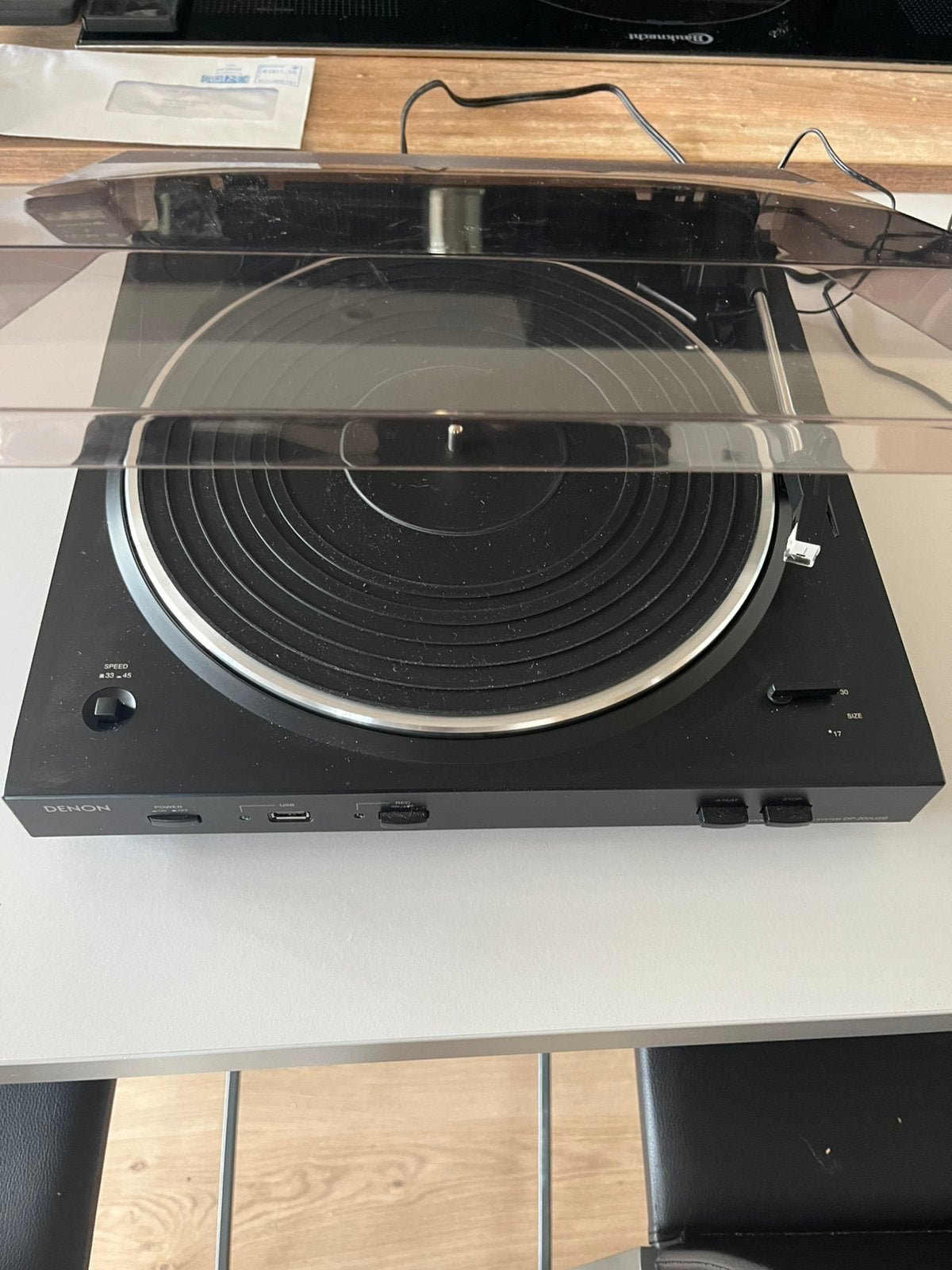 Platine Vinyle Denon DP-200USB – État comme neuf fct USB, Enlèvement, Comme neuf
