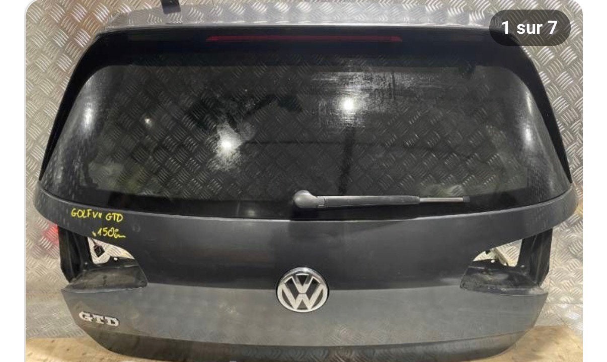 Coffre golf7, Enlèvement, Arrière