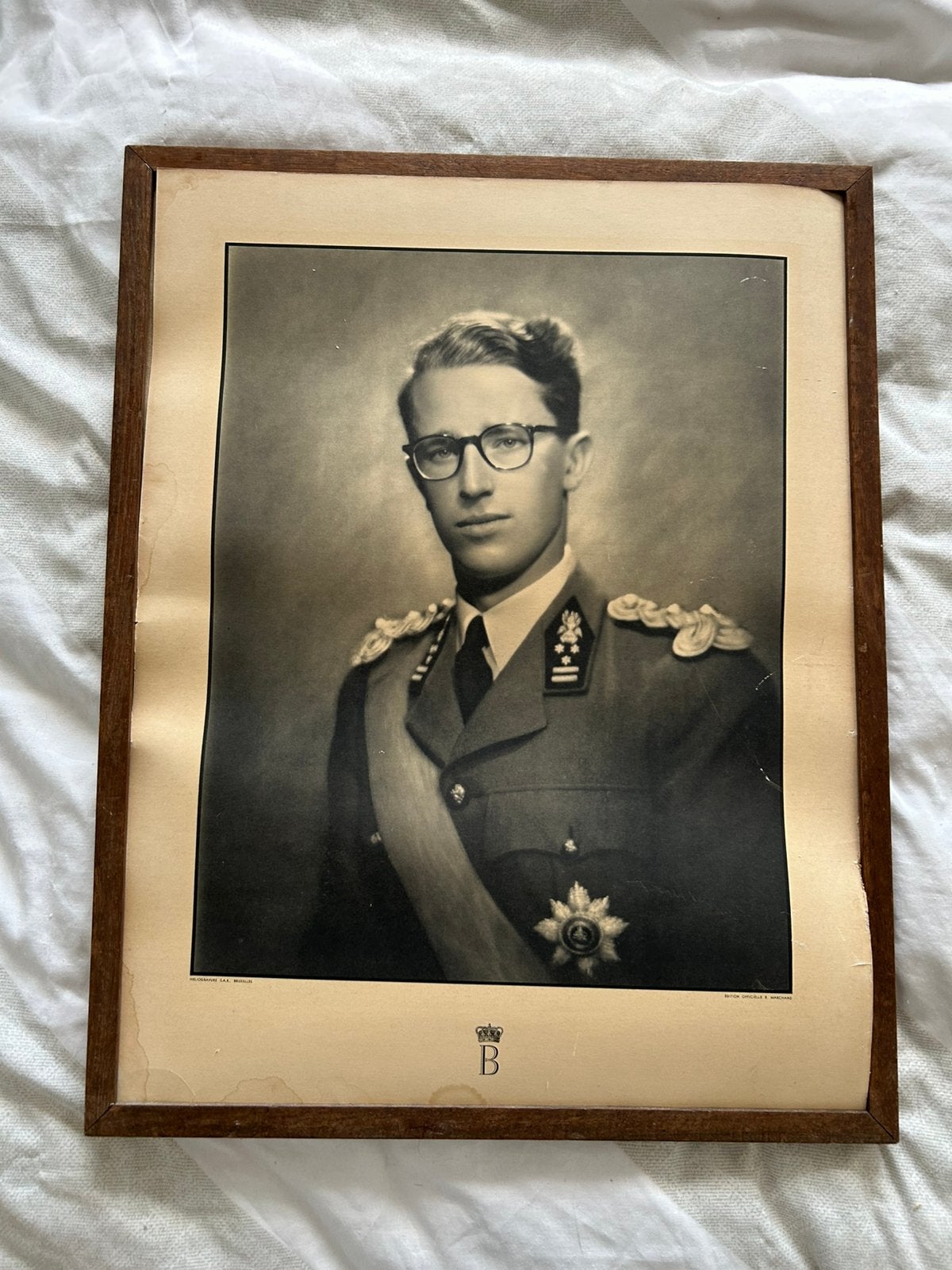 Cadre photo Roi Baudouin, Enlèvement ou Envoi, Utilisé