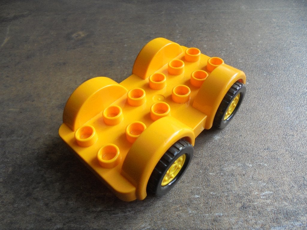 Lego Duplo Car Base 2x6 with Fixed Axles (zie foto's) 4, Enlèvement ou Envoi, Utilisé, Briques en vrac, Duplo