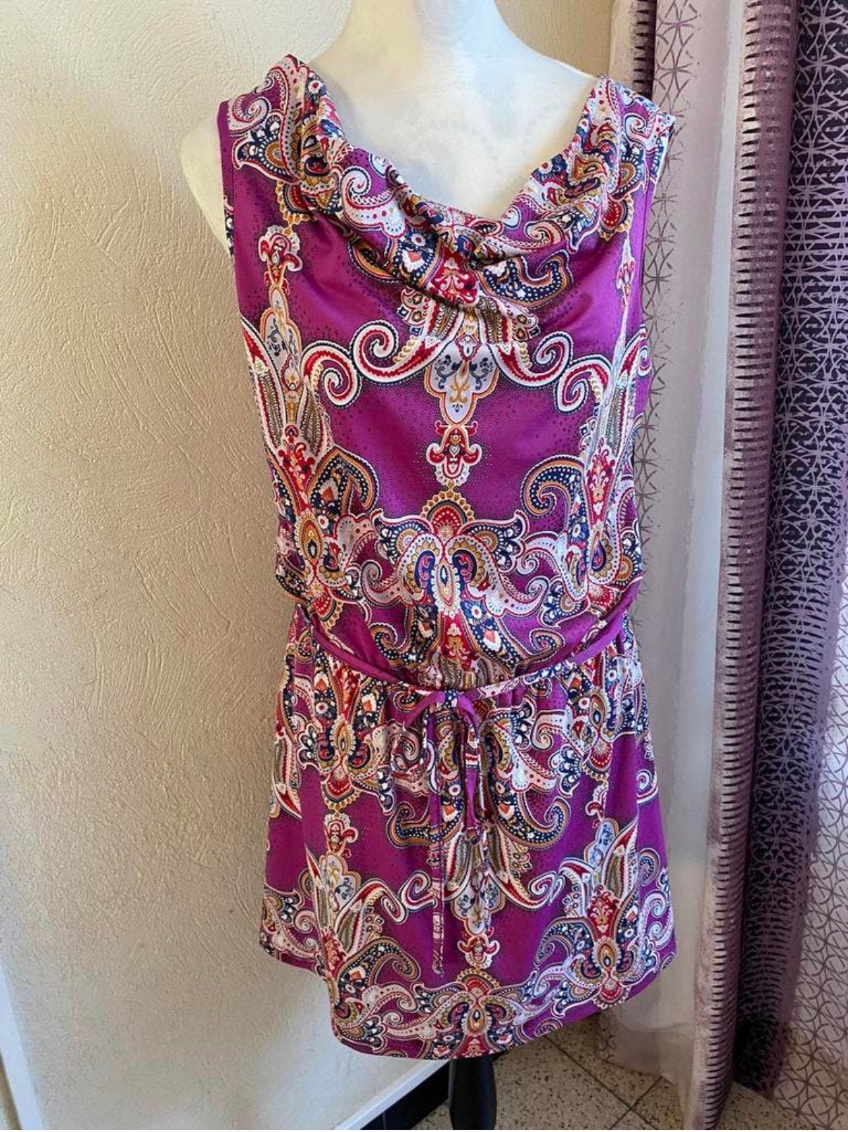 Yjessica CA M 38-40 Fluid zomerjurk/tuniek, Ophalen of Verzenden, Zo goed als nieuw, Paars