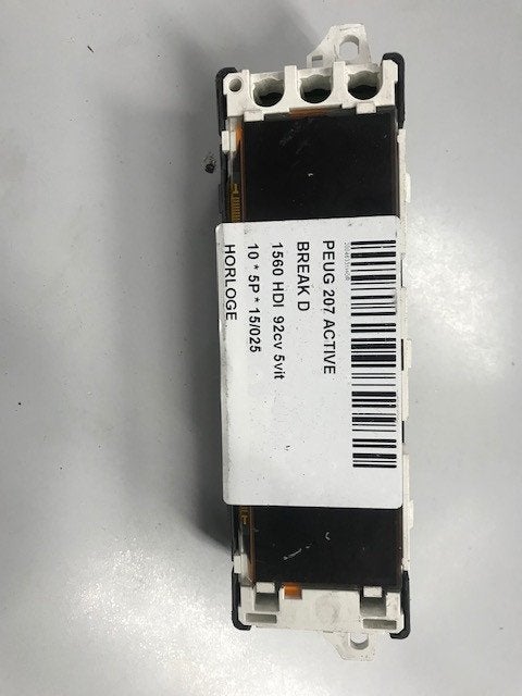 HORLOGE Peugeot 207 SW (WE / WU) (9666136680), Utilisé, Peugeot