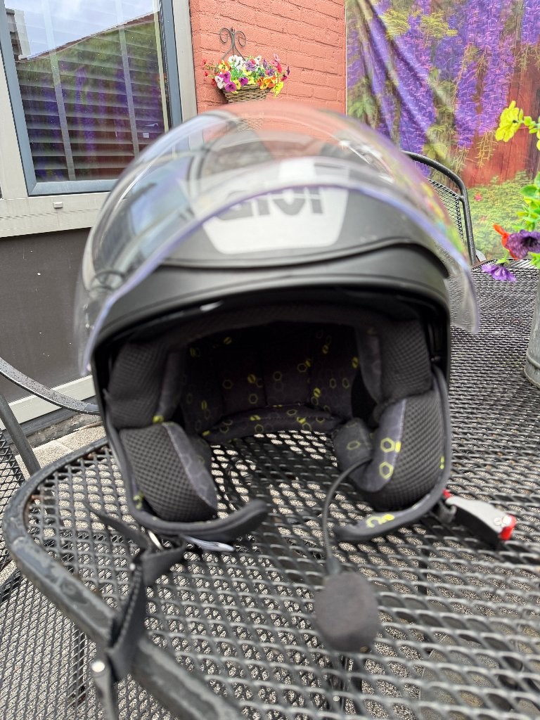 givi helm met vizier met microfoon in nieuwstaat!!!, S, Dames, Tweedehands, Ophalen