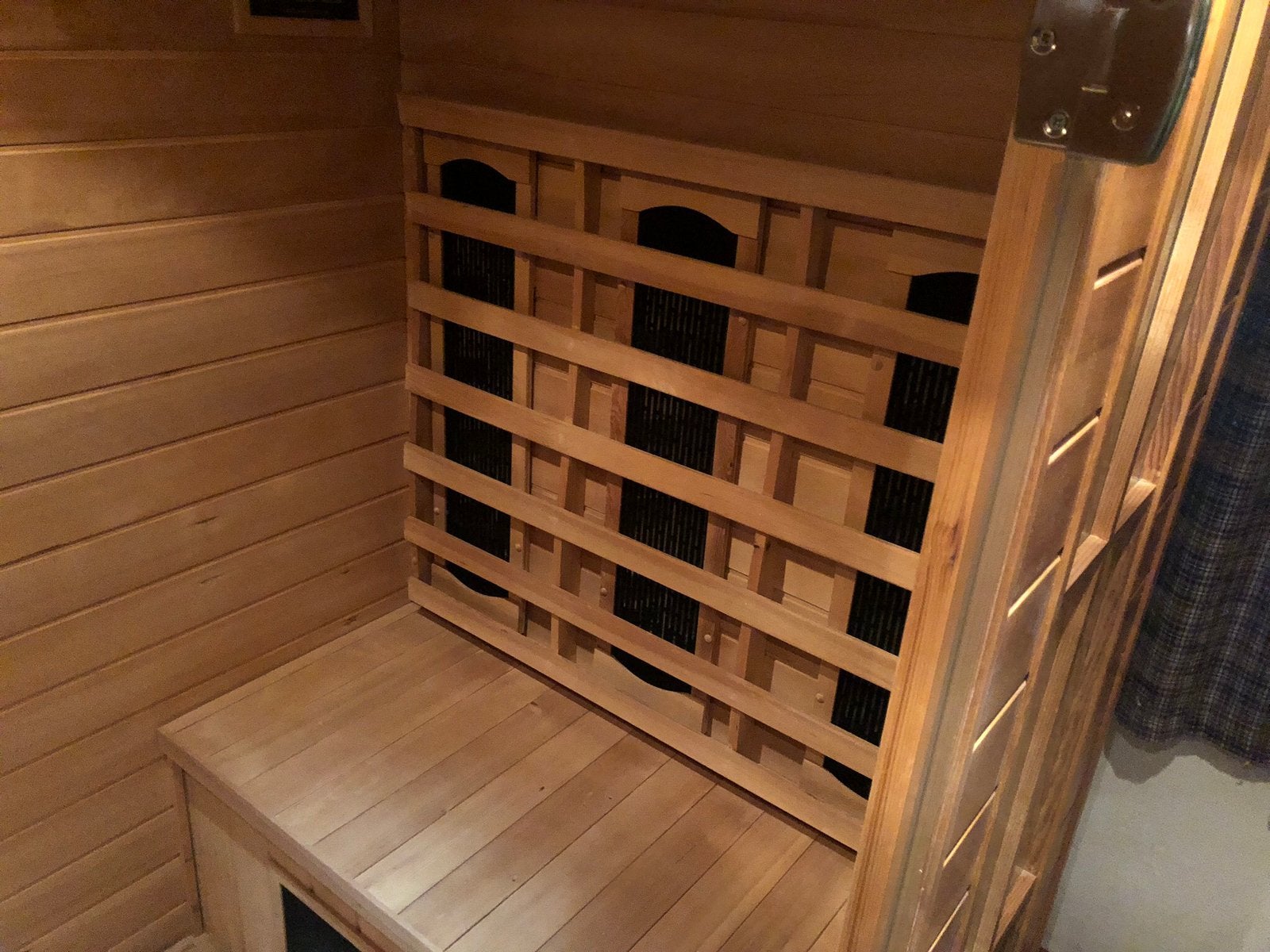Sauna 4 personen, Enlèvement, Utilisé, Infrarouge, Sauna complet