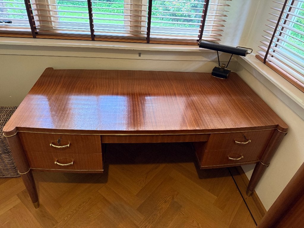 Art Deco De Coene bureau + kast + stoel (serie Voltaire), Ophalen
