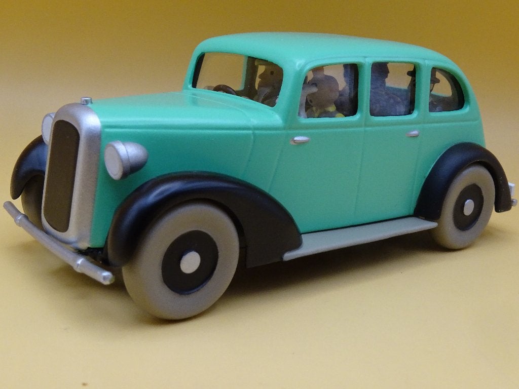 Tintin : 1:43 voiture de gangster du « Tintin en Amérique », Collections, Enlèvement ou Envoi, Tintin, Comme neuf, Statue ou Figurine