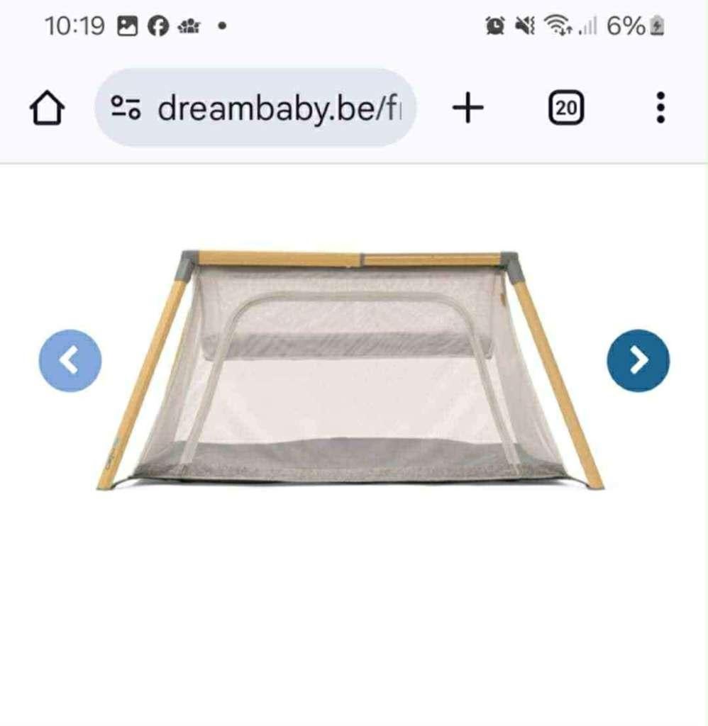 Lit + parc, Kinderen en Baby's, Babyparken, Zo goed als nieuw, Rechthoekig, In hoogte verstelbaar, Boxkleed, Ophalen