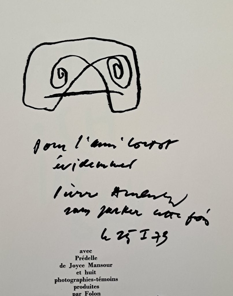 Dessin original de Pierre Alechinisky 1973 MEILLEURE offre !, Antiquités & Art, Enlèvement ou Envoi, Autres types, Dessin au crayon