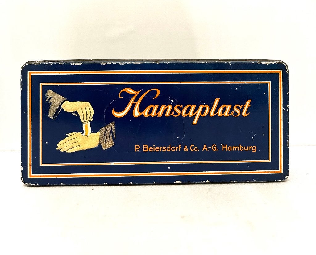 Oude blikken doos Hansaplast, Verzamelen, Ophalen of Verzenden