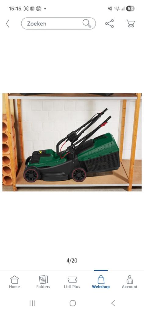Grasmachine parkside accu, Tuin en Terras, Grasmaaiers, Ophalen