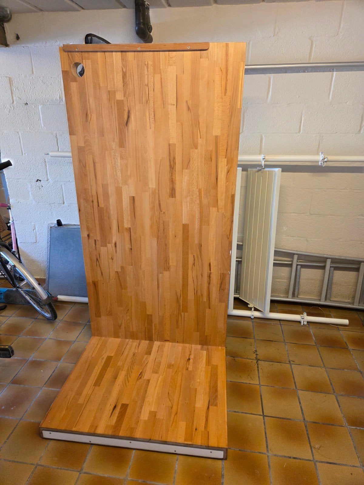 Massief houten bureau/werktafel/hobbytafel, Ophalen