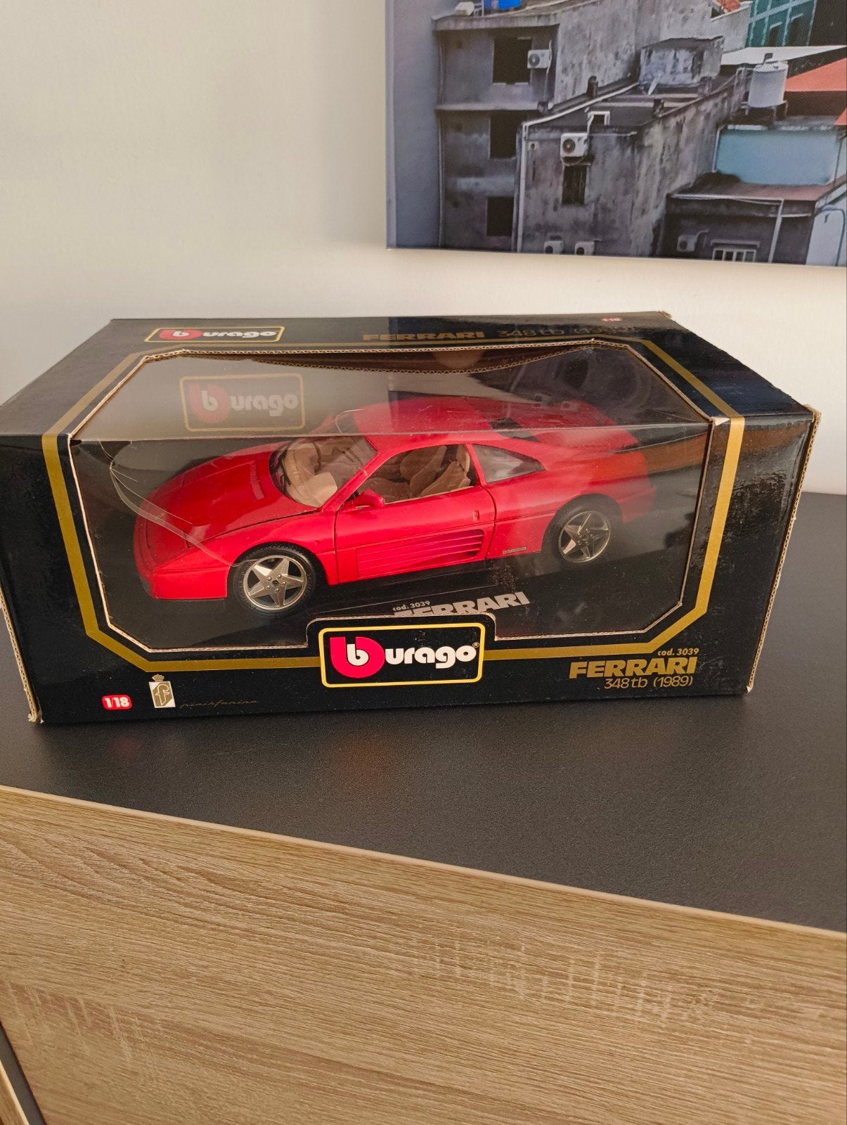 Prachtige Bburago Ferrari 348tb (1989) 1/18, Ophalen of Verzenden