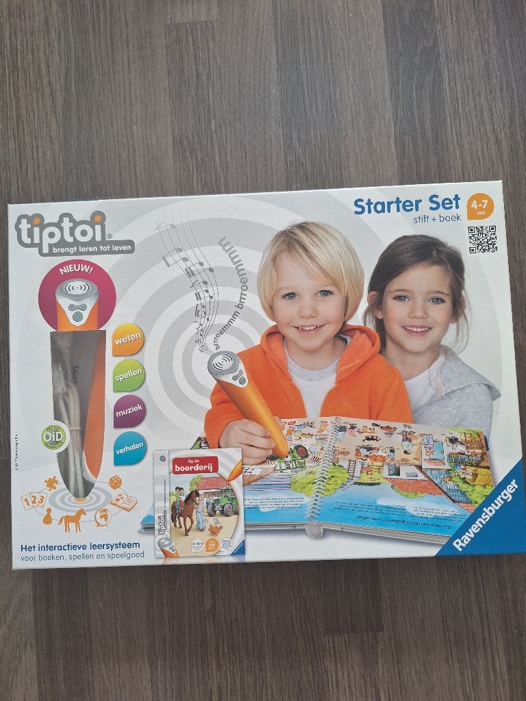 Tiptoi starter set- stift +boek (4-7 jaar), Enlèvement, Comme neuf, Langue et Lecture, Sonore