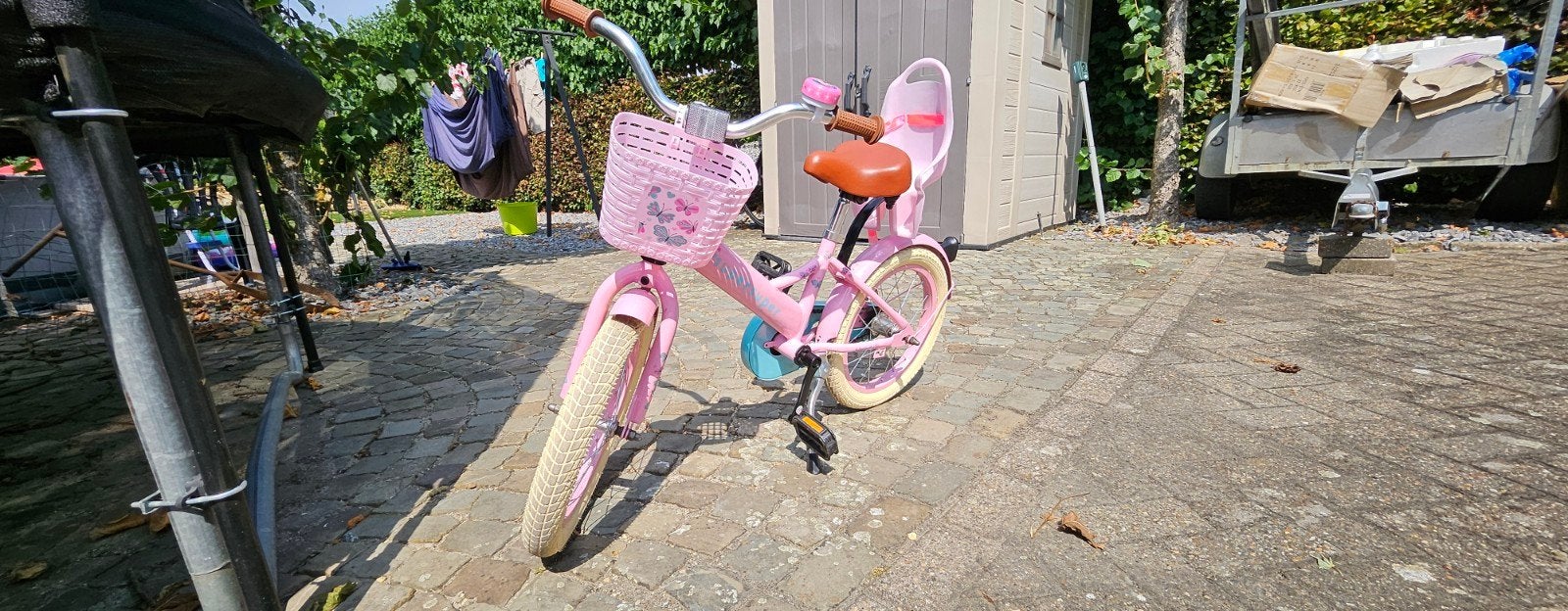 Little Miss 16 inch Kinderfiets Meisjes Roze
  -, Ophalen, Terugtraprem, 16 inch