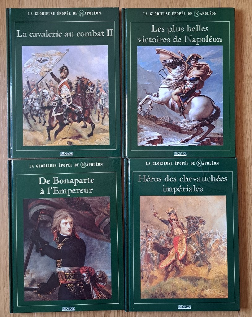 4 livres La glorieuse épopée de Napoléon, Enlèvement ou Envoi, 19e siècle, Comme neuf