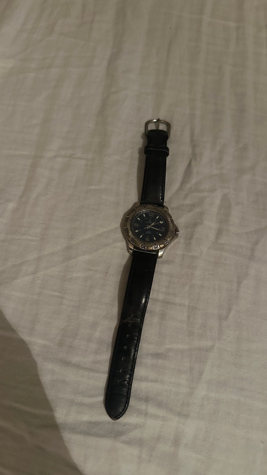 Horloge Calypso, Handtassen en Accessoires, Horloges | Heren, Ophalen of Verzenden, Zo goed als nieuw, Leer
