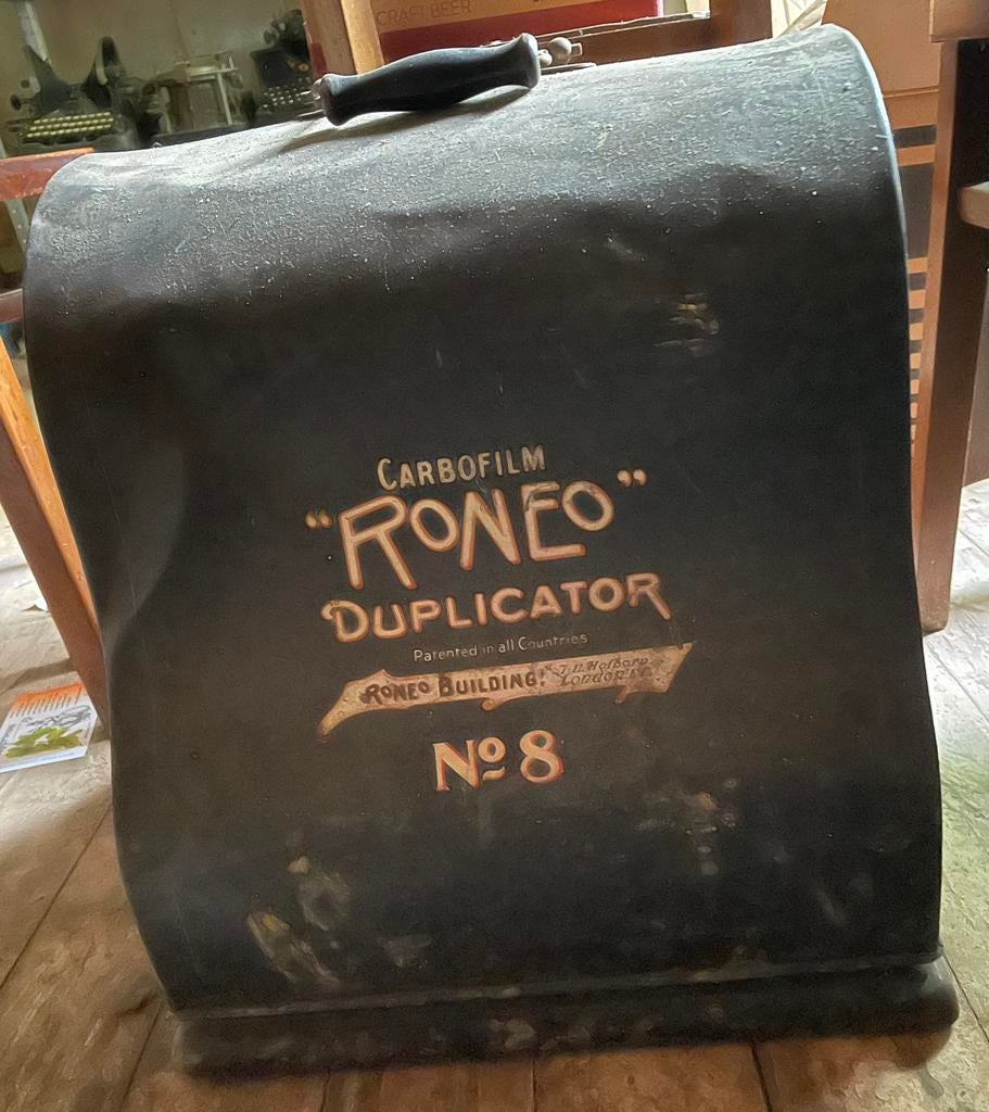 Roneo nr 8 carbofilm duplicator, vintage deco of museumstuk, Ophalen