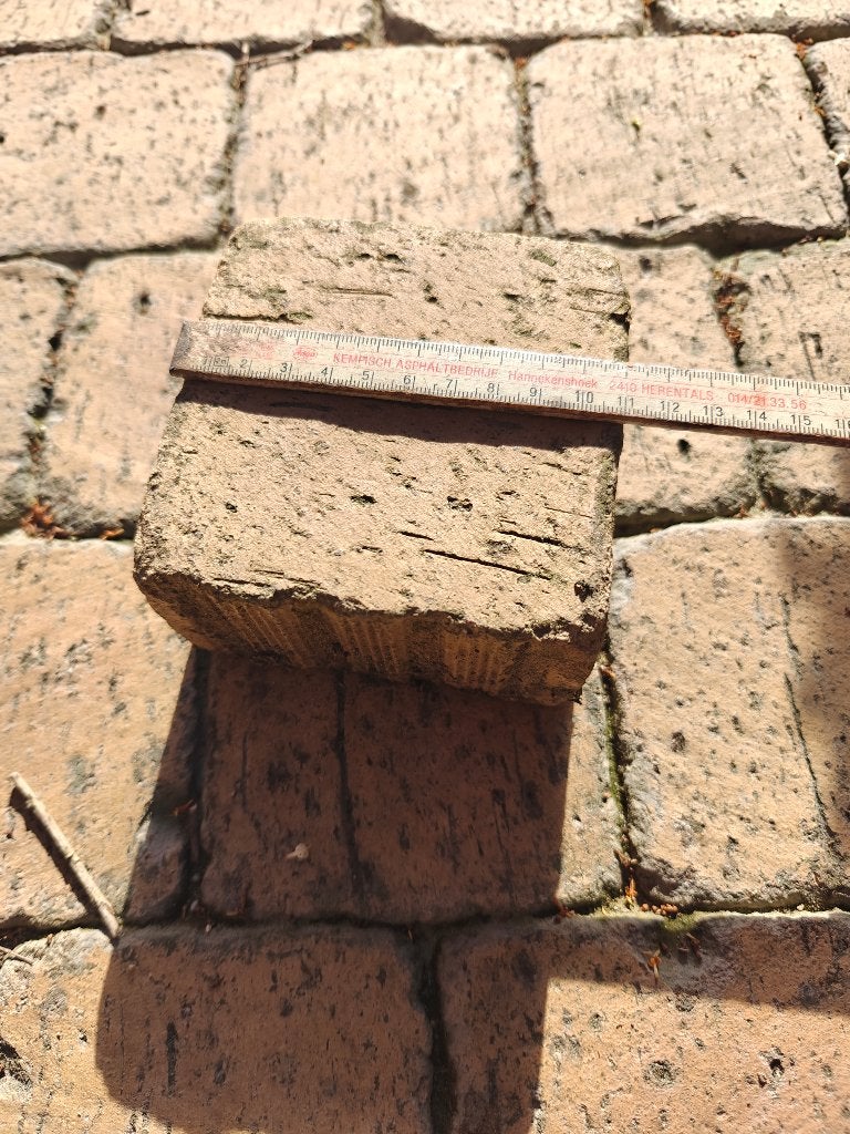Gezocht Gele betonklinkers 11x11, Béton, Enlèvement, Utilisé, Briques