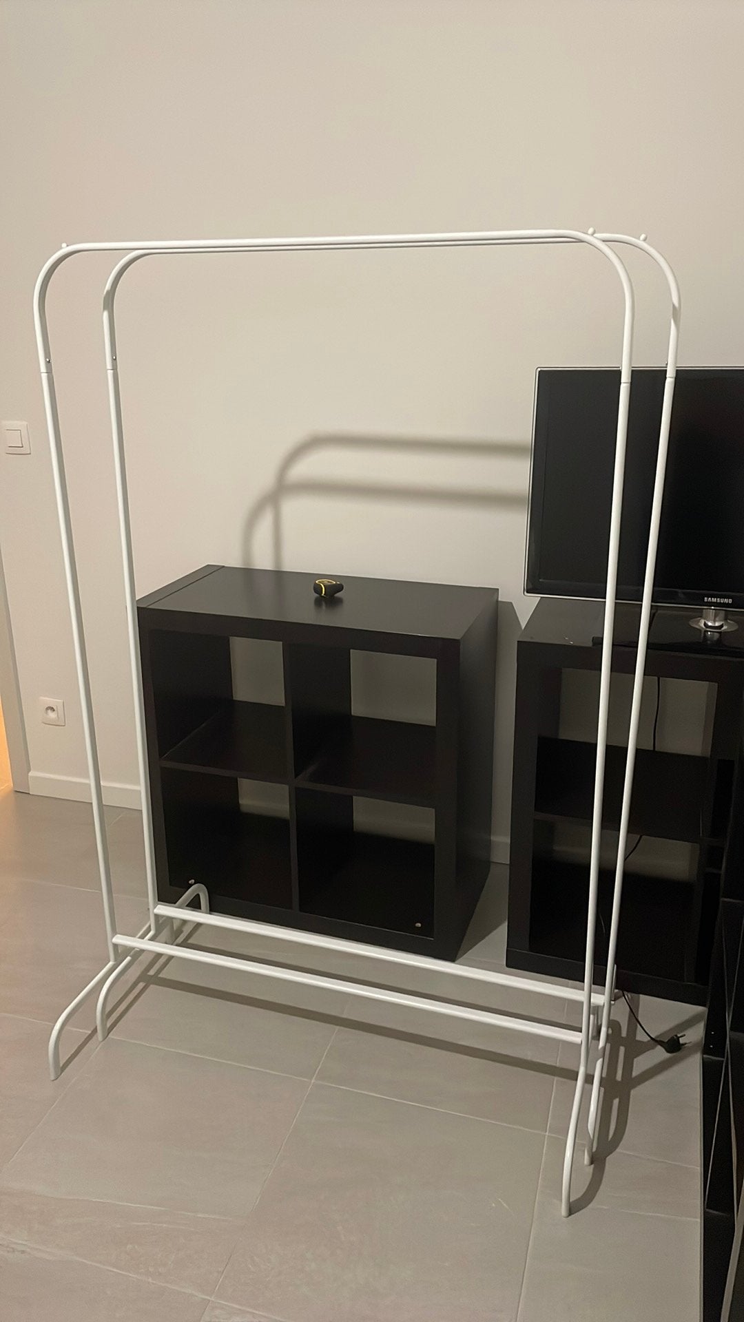 Kledingrek, 100 à 150 cm, Utilisé, Métal, Avec espace de penderie