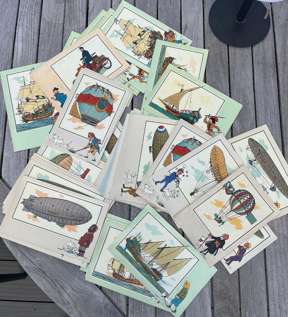 46 Reclame Chromos ZIE EN KEN Kuifje (SPECIMEN), Ophalen of Verzenden, Kuifje