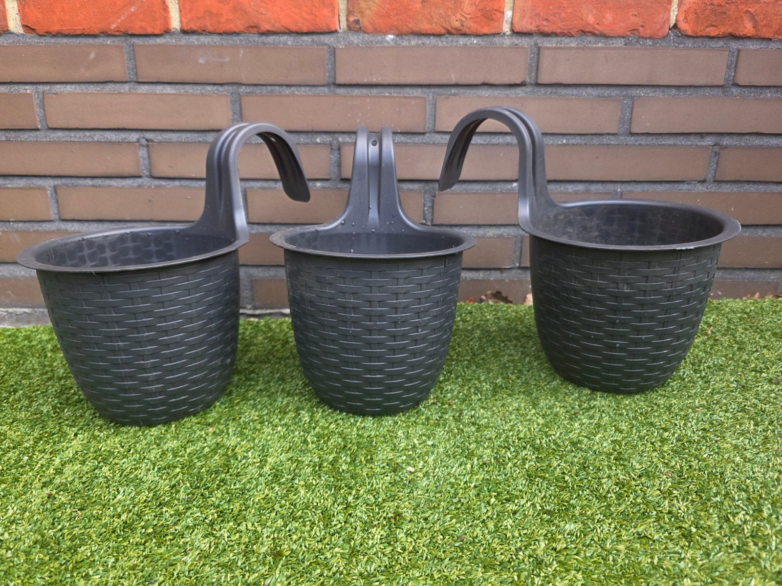 Elho bloempot om te hangen x3, Ophalen, Kunststof, Minder dan 60 cm, Rond