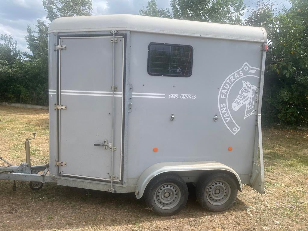 Van Fautras grijs, Ophalen, Nieuw, Aluminium, 2-paards trailer