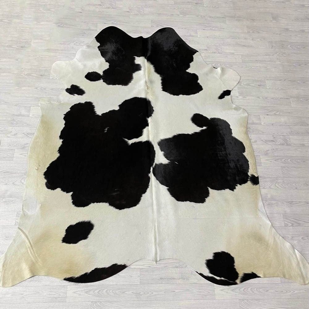 Koeienhuid zwart wit bruin creme 235x220cm | Lederstore, Meerkleurig, Wandkleed, Nieuw, Ophalen of Verzenden