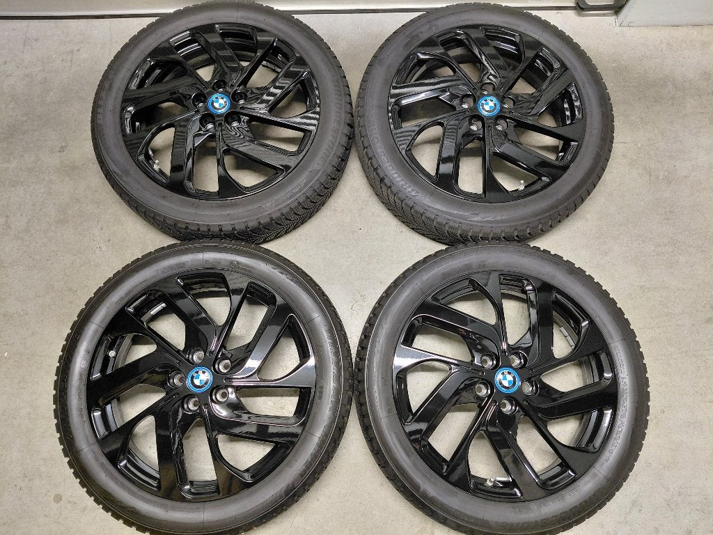 Originele 19 inch velgen met winterbanden BMW i3, Auto-onderdelen, Banden en Velgen, Gebruikt, 155 mm, Banden en Velgen, Winterbanden