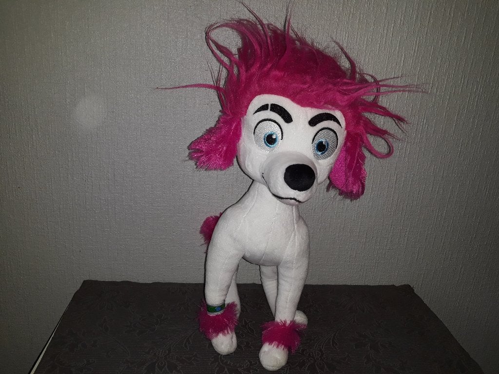 100% Wolf knuffel, Ophalen of Verzenden, Zo goed als nieuw, Roze, Hond