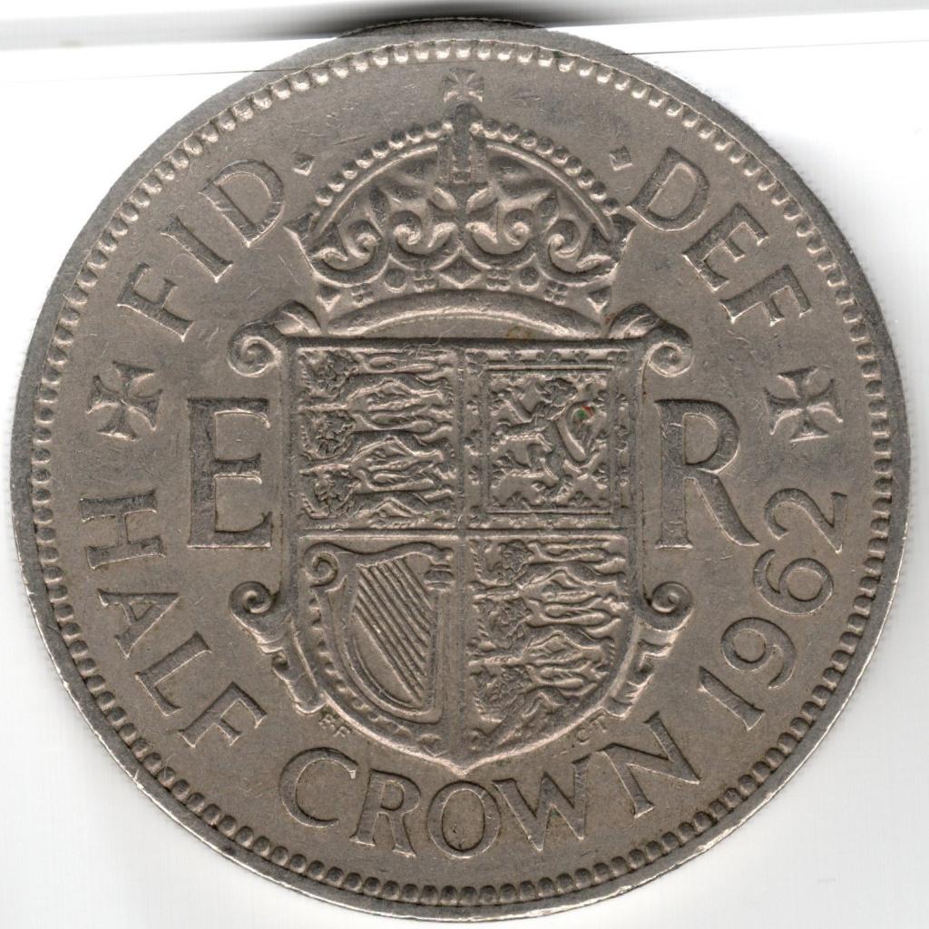 Verenigd Koninkrijk : Half Crown 1962 KM#907   Ref 16708, Postzegels en Munten, Munten | Europa | Niet-Euromunten, Ophalen of Verzenden