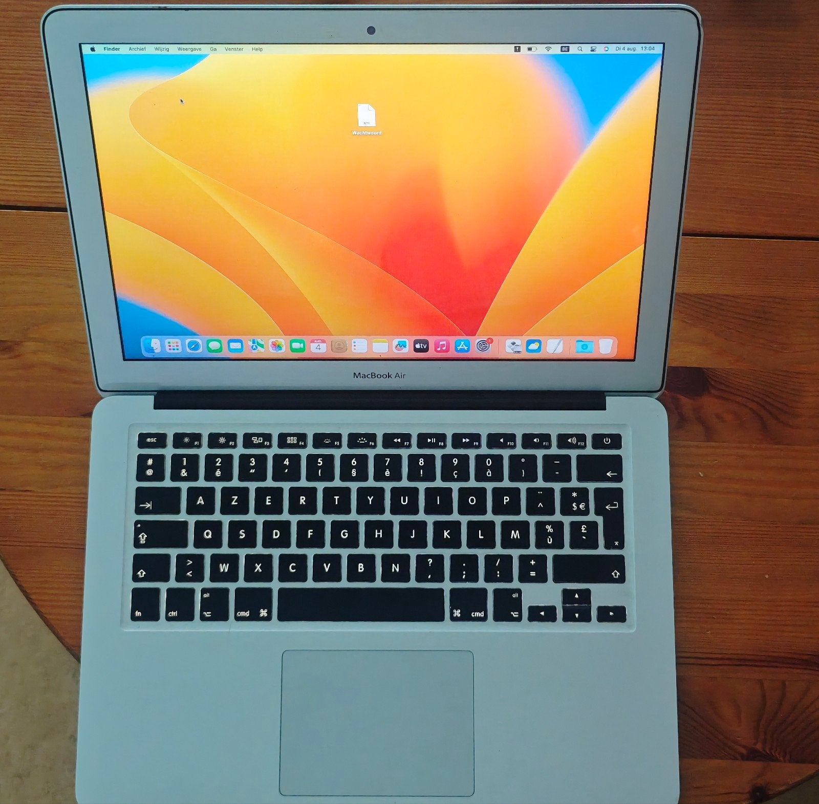 macbook air 2014, 256 GB, 13 inch, Minder dan 2 Ghz, Ophalen of Verzenden