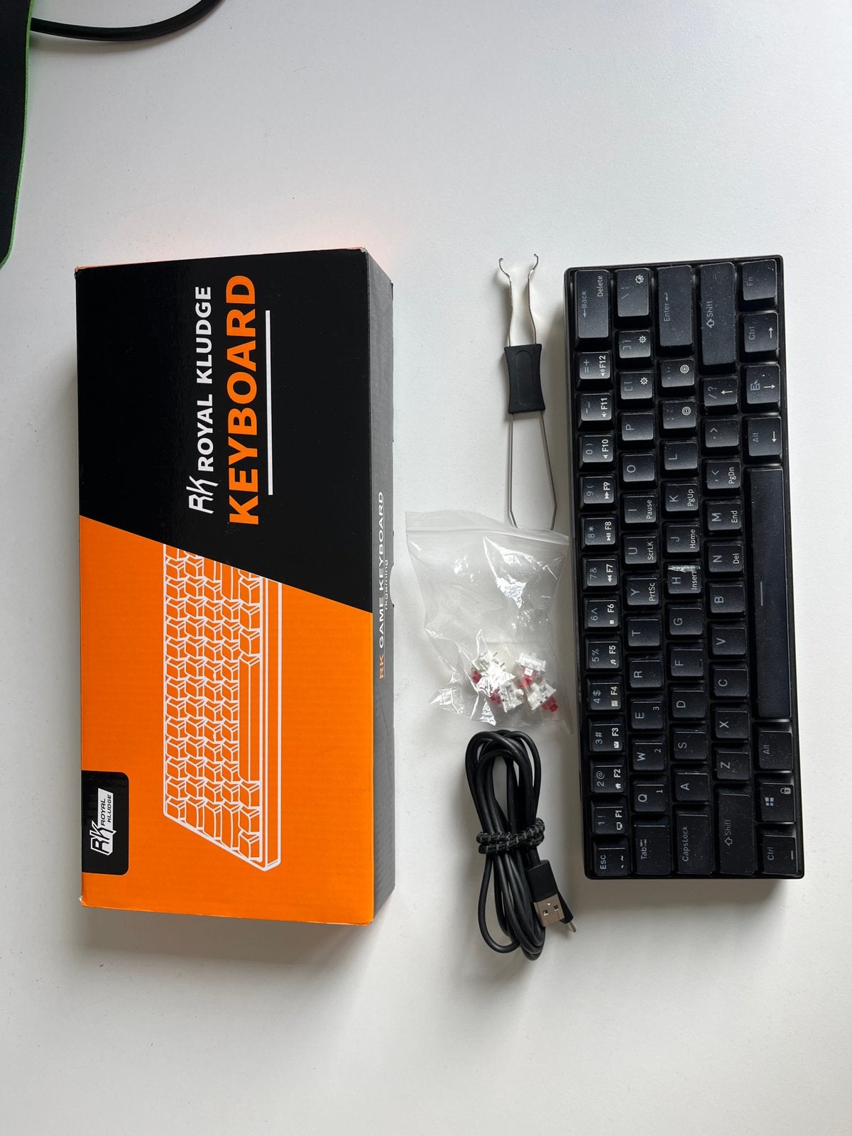Royal Kludge toetsenbord (RK61), Computers en Software, Ophalen, Gebruikt, Gaming toetsenbord, Qwerty
